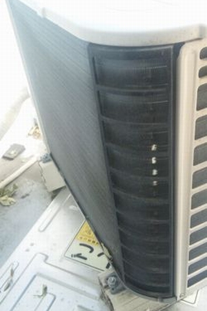 エアコン室外機の掃除